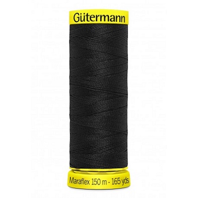 Hilo Elástico Maraflex Negro 000 Gütermann 150 mts